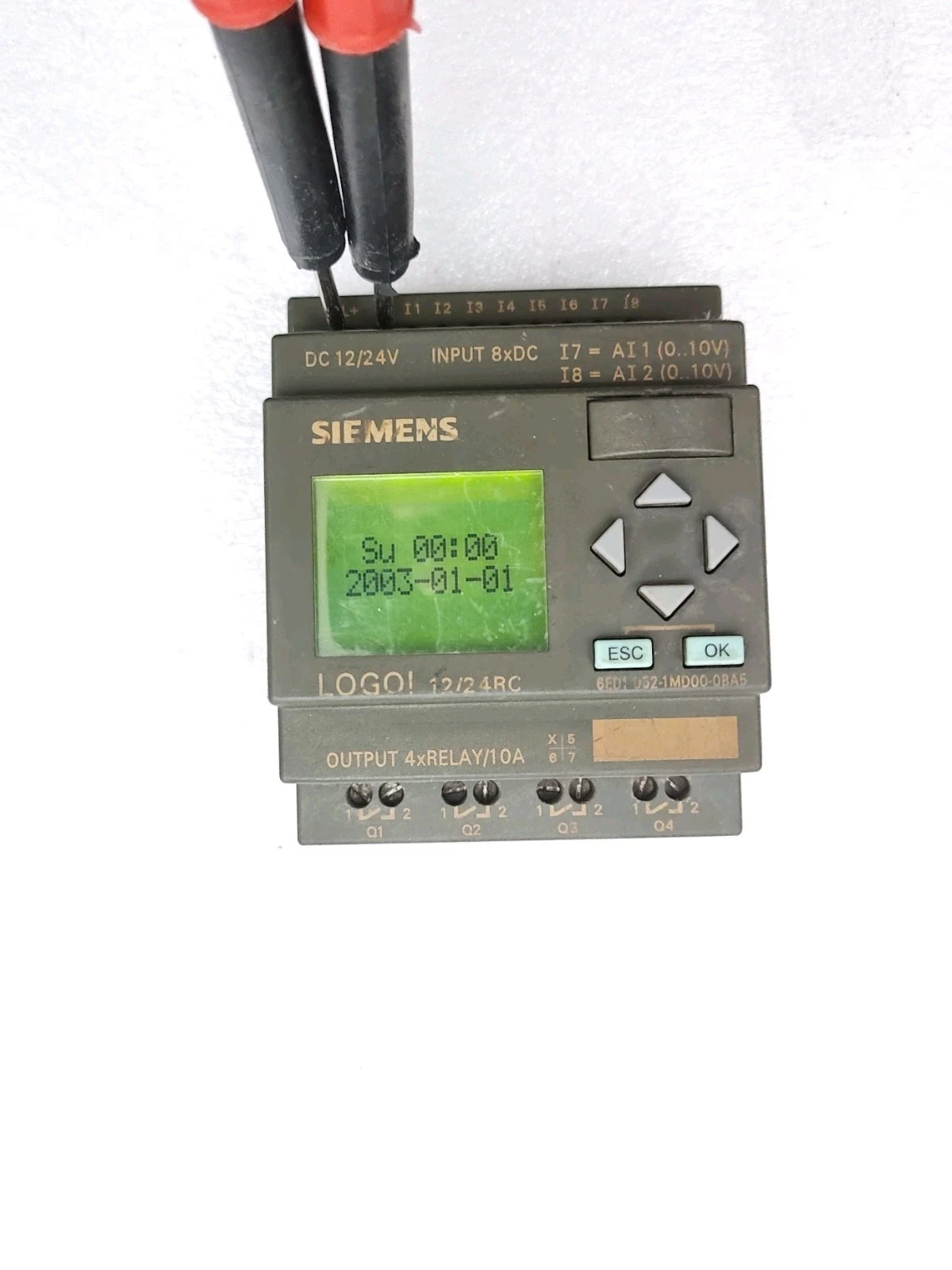 *Used Working* Siemens 6ED1052-1MD00-0BA5 Logo 12/24Rc Dc 12/24V Fast Ship